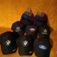 Шапка с козирка бродирана 3D емблема лого на кола BMW Audi Mercedes Ford Skoda Porsche Subaru Volksw, снимка 16 - Шапки - 41373029