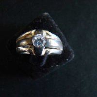 Сребърен пръстен с циркон, снимка 2 - Пръстени - 42267676