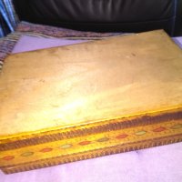 Дървена кутия голяма 279х179х77мм ръчно рисувана от соца отлична, снимка 4 - Декорация за дома - 41773093