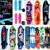 Penny board* Пениборд Светещи Колела 6 МОДЕЛА* Пени Борд Скейтборд, снимка 1 - Скейтборд, ховърборд, уейвборд - 29656790