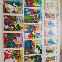 Пощенски марки приказка , снимка 1 - Нумизматика и бонистика - 44763665