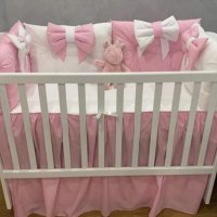 Обиколник от възглавнички за бебешко креватче , снимка 11 - Спално бельо и завивки - 35897851