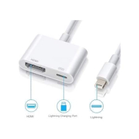 Преходник STELS, Кабел от Lightning към HDMI, Digital AV Adapter, За iPhone, iPad, iPod, Бял, снимка 3 - Друга електроника - 44834766