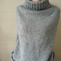 Плетен пуловер без ръкави , снимка 1 - Блузи с дълъг ръкав и пуловери - 42244399