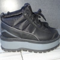 Дамски черни  обувки  с платформа, снимка 2 - Дамски ежедневни обувки - 41189489