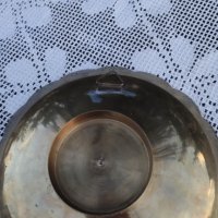 Бонбониера/купа от полиран месинг цветно гравирана, снимка 3 - Антикварни и старинни предмети - 44438620
