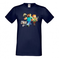Мъжка тениска майнкрафт Minecraft 1,Minecraft,Игра,Забавление,подарък,Изненада,Рожден Ден., снимка 12 - Тениски - 36494957