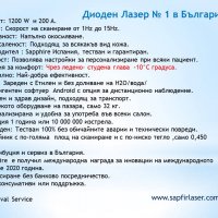 Диоден Лазер  №1 в България Sapphire LS-1200  , снимка 6 - Друго - 38253607
