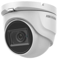 ULTRA HD Водоустойчива Метална Камера Hikvision DS-2CE76H0T-ITMFS 2.8мм 5MP EXIR IR 30M AoC Микрофон, снимка 1 - HD камери - 41502235
