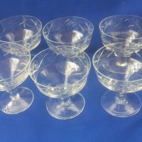 Кристални чаши за шампанско, вино, столче, гравюра 6 бр, снимка 6 - Чаши - 39056992