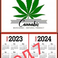 Календари 'Legalize THC Weed' (Супер Ламинат), снимка 8 - Други - 39806984