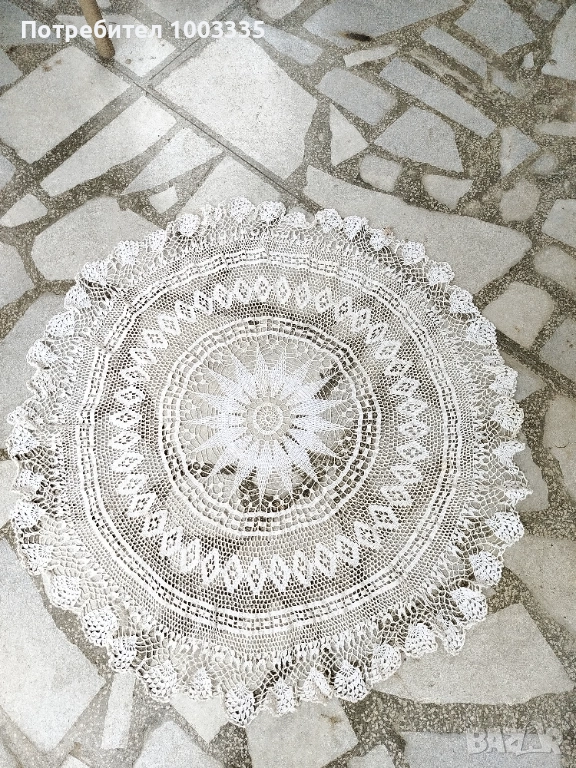 Ръчно плетена покривка , снимка 1