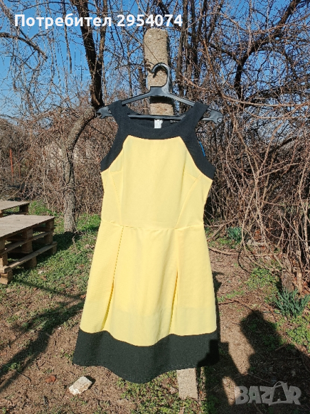 дамска рокля в Жълто М -35лв, снимка 1