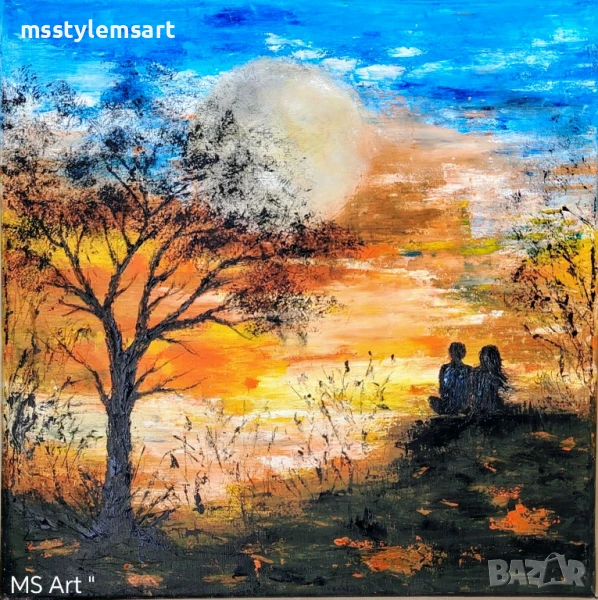 Залезът на влюбените " Картина , снимка 1