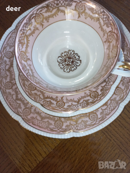 Баварска чаша за чай с чинийка, снимка 1