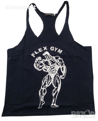 Потник изрязан за фитнес от памук, различни размери., снимка 1