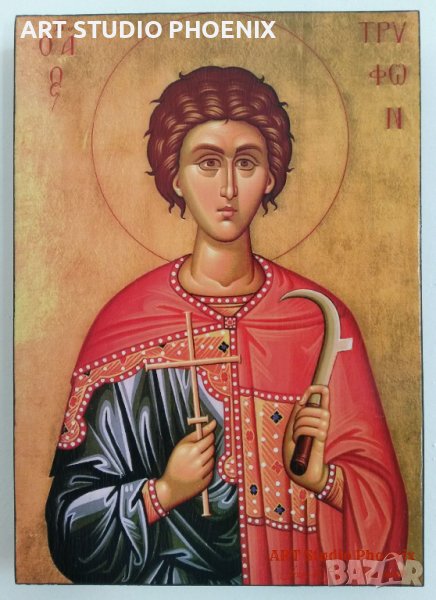 Икона на Свети Трифон icona Sveti Trifon, снимка 1