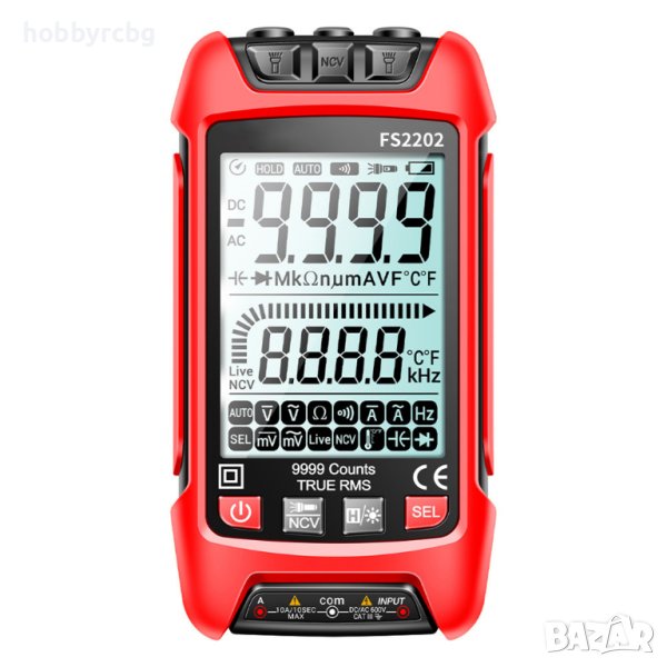 Мултицет с автоматичен обхват, NCV, измерване на 9 параметъра, снимка 1