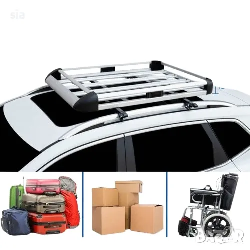 Алуминиев багажник за автомобил, Универсален, скара, 127см х 96см х 12см, RB511, снимка 1