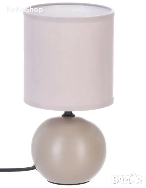 Бежова нощна лампа-25х13 см./нощна лампа/настолна лампа, снимка 1