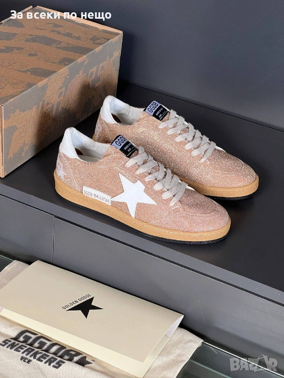 Golden Goose Дамски Бежови Маратонки👟Дамски Спортни Обувки Код E1181, снимка 1