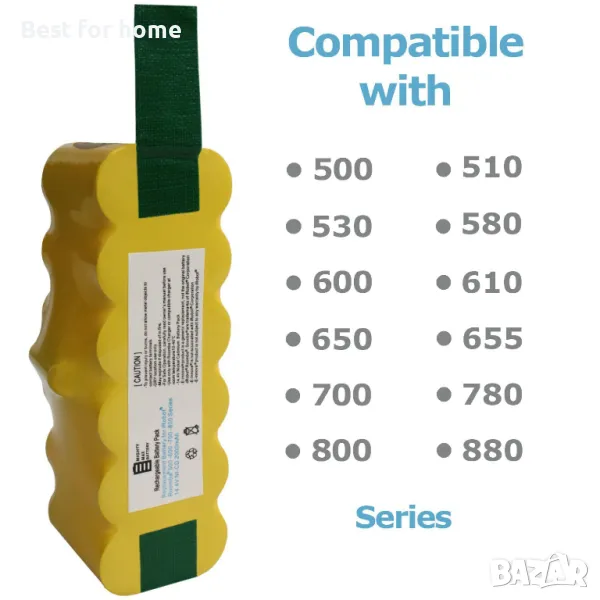 Irobot Roomba 14.4V 4500mAh 64,8 Wh Ni-MH акумулаторна батерия, снимка 1