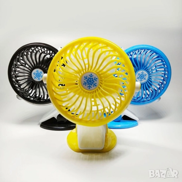Вентилатор с USB захранване и щипка, снимка 1