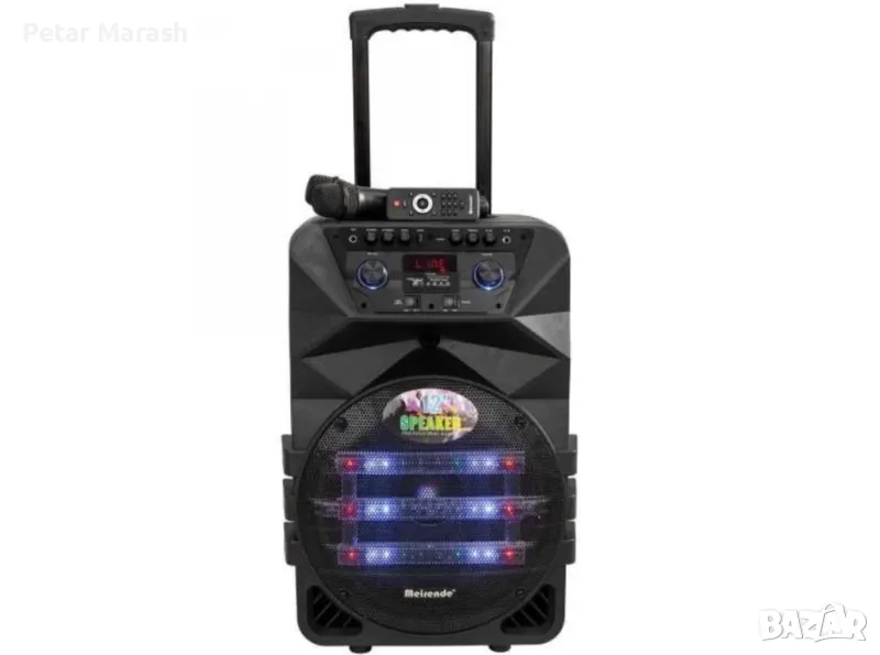 Преносима черна кароке тонколона Meirende K5-12 12”, снимка 1