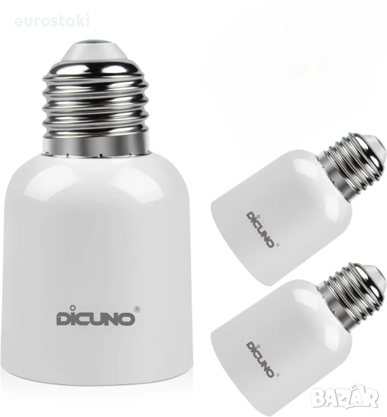 DiCUNO Преобразувател от фасунга E27 към E40, адаптерна фасунга, снимка 1