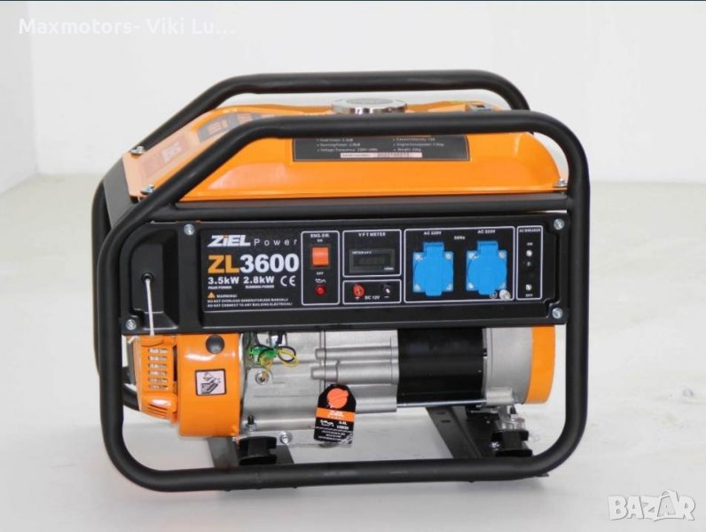 Генератор за ток ZIEL 3.5kW монофазен бензинов ръчен, снимка 1