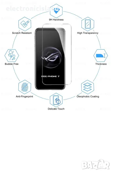 Стъклени протектори за смарт Asus ROG Phone 8 / 8 Pro за камери или дисплей, снимка 1