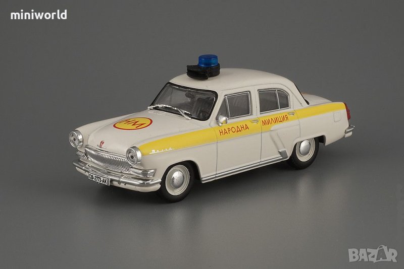 ГАЗ 21 Волга Народна Милиция 1956 - мащаб 1:43 на DeAgostini моделът е нов в блистер, снимка 1