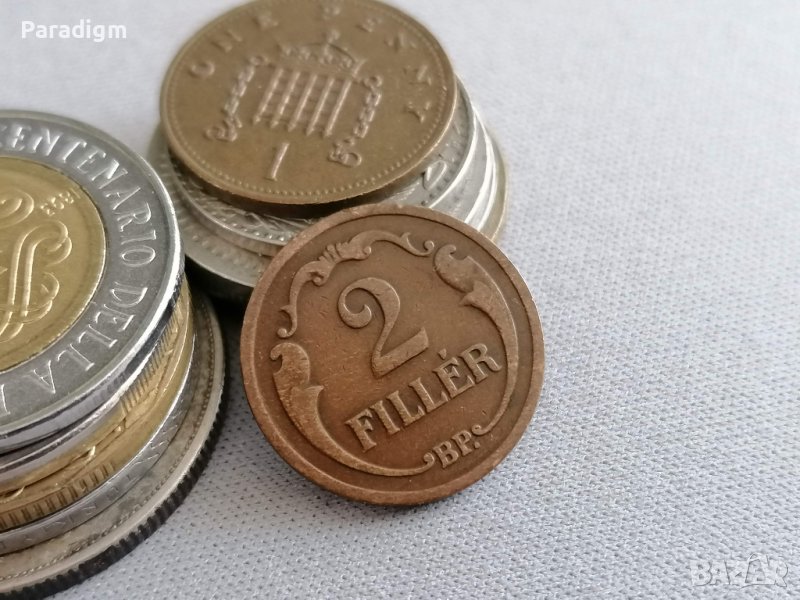 Монета - Унгария - 2 филера | 1928г., снимка 1