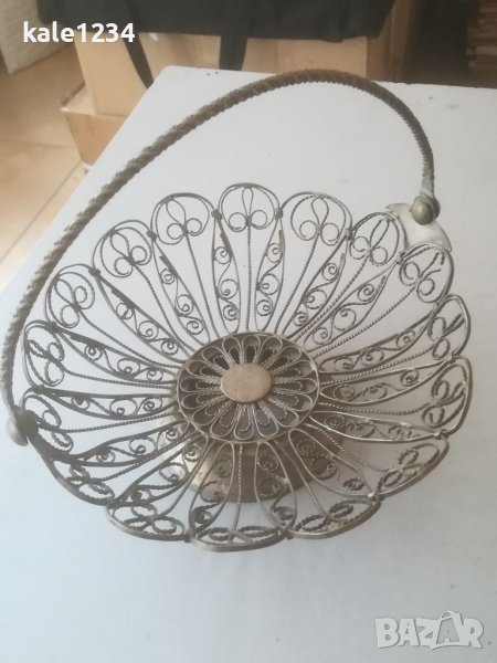 Руска бонбониера филигран. Кошничка. Москва. СССР. Ръчна изработка , снимка 1