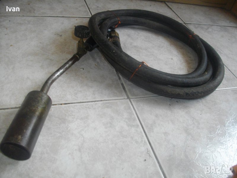 Масивна Газова Горелка Пропан-Бутан-С Маркуч ф 20мм-Старо Качество-Отлична, снимка 1