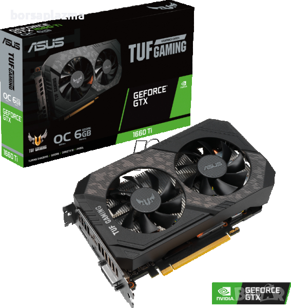 ASUS GeForce GTX 1660 Ti TUF O6G Evo, 6144 MB GDDR6, снимка 1