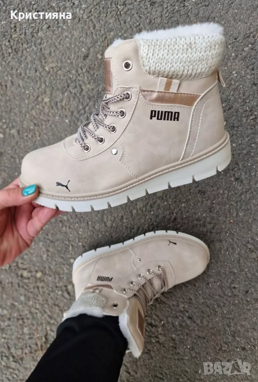 Дамски зимни боти реплика на puma, снимка 1