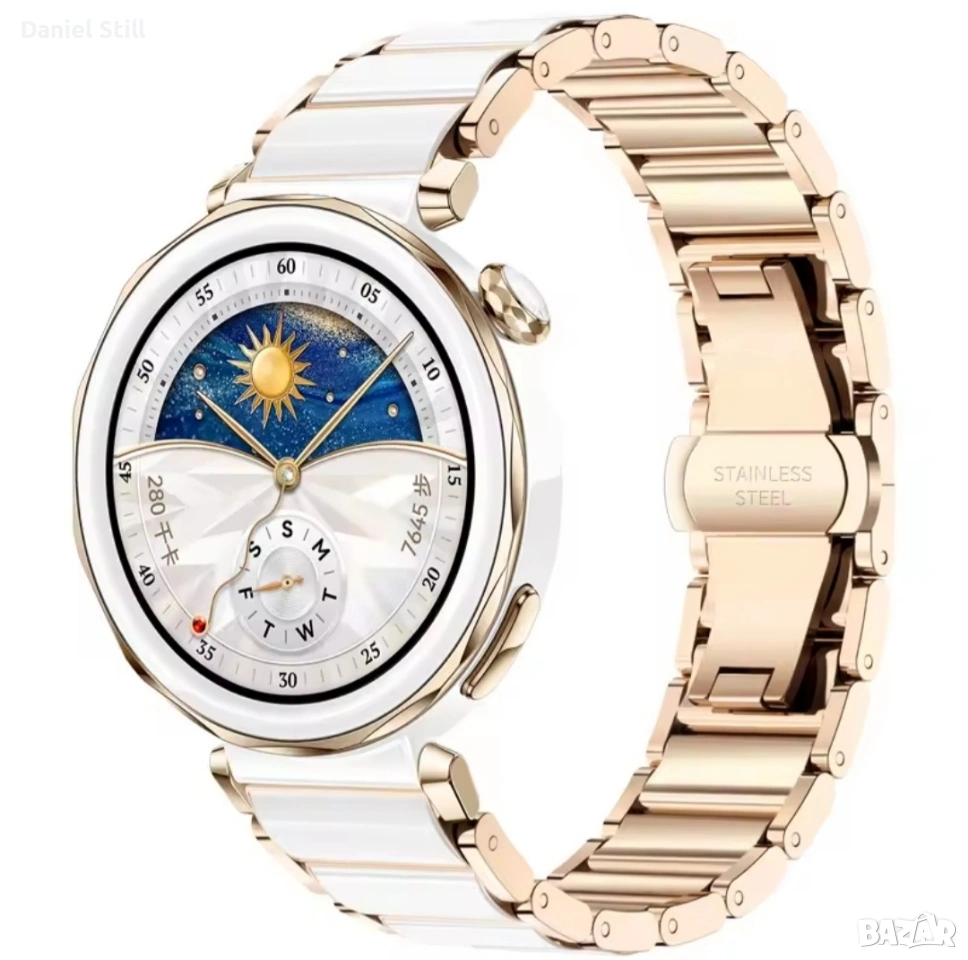 Нова 18 мм керамична каишка за Huawei Watch GT5 Pro 42 мм , снимка 1