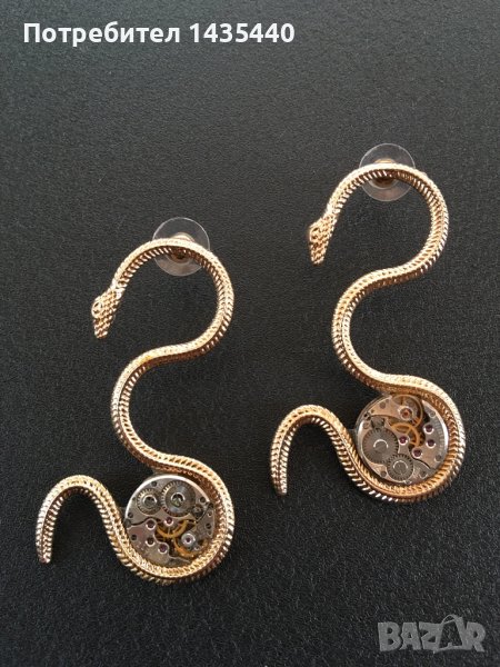 Обеци в стил steampunk на дизайнерката Анелия Милчева, снимка 1