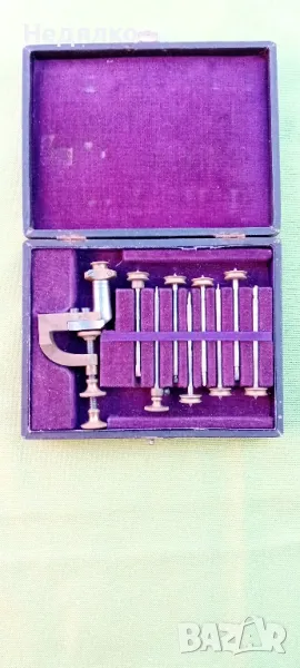 Стар немски часовникарски инструмент за джобни часовници, снимка 1