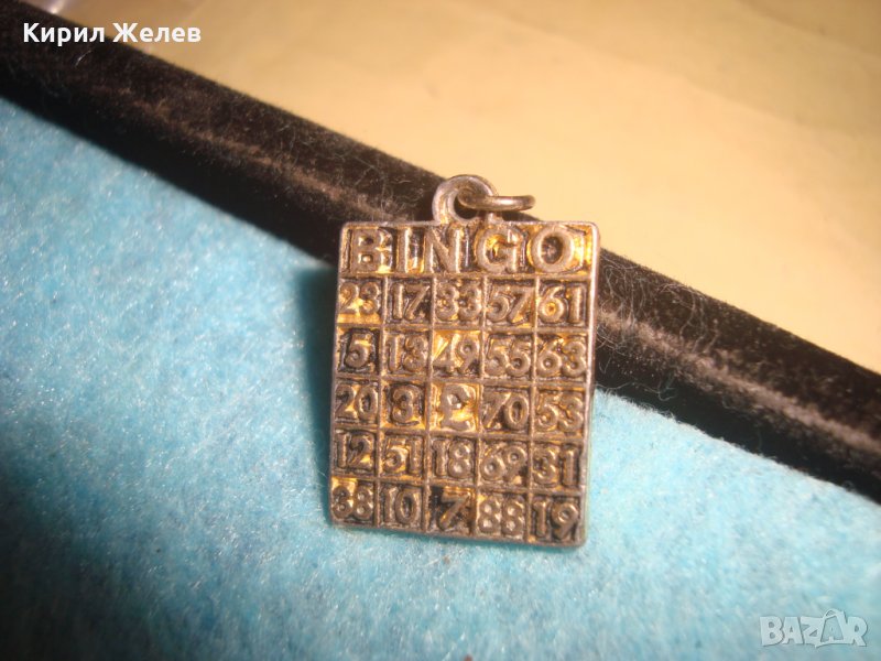ПОЗЛАТЕН КЪСМЕТЛИЙСКИ ДВУСТРАНЕН БИНГО МЕДАЛЬОН БРОНЗОВ РЯДЪК 11879, снимка 1