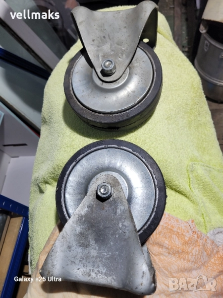 гумирани колелета със планки ф160, снимка 1