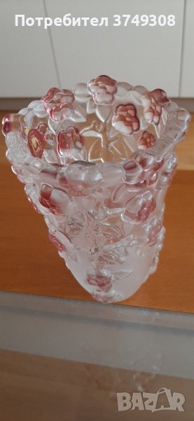 кристална ваза и поднос за торта, снимка 1