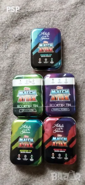 метални кутии за футболни карти , снимка 1