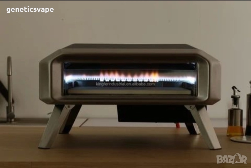 Професионална газова пещ за пици 40 см, ротационна, снимка 1