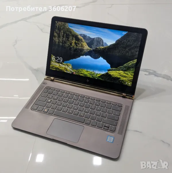HP Spectre 13-V i7-7500U 8GB 512GB NVMe подсветка, снимка 1