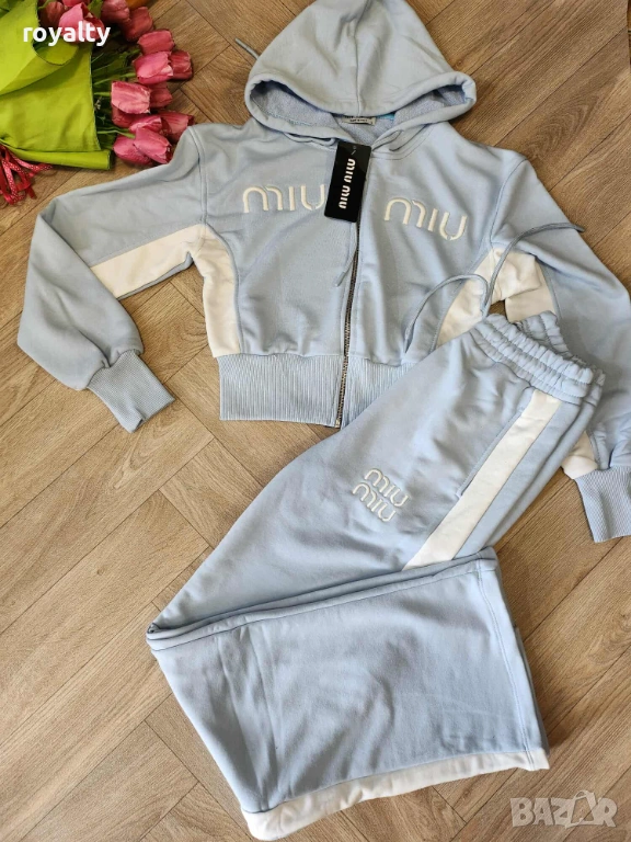 Miu Miu Син Дамски Комплект , снимка 1