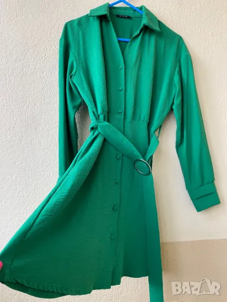 Зелена рокля - С/М, снимка 1