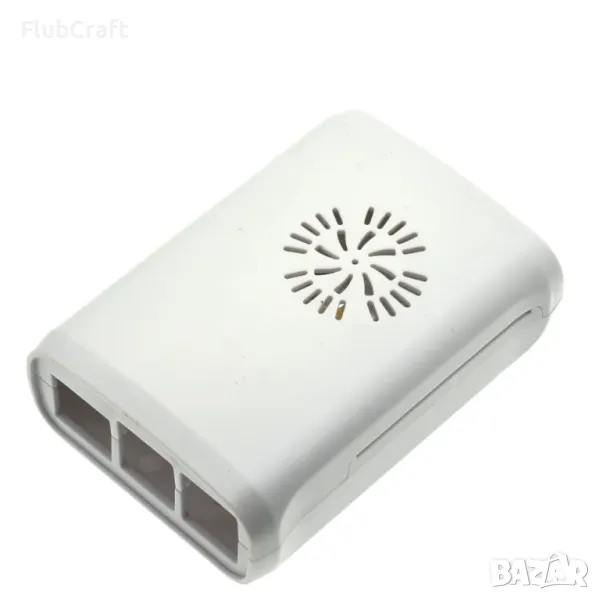 Защитен комплект: ABS кутия за Raspberry Pi 3B/2/3B+, Бял, снимка 1