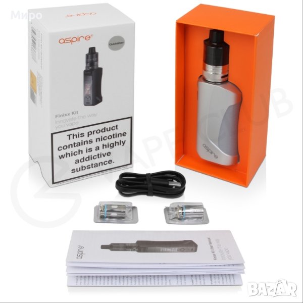Aspire FINIXX 80W мод - сребрист VAPE, снимка 1